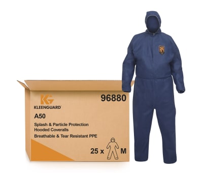 Product image for KLEENGUARD A50 COVERALL, BLUE, M