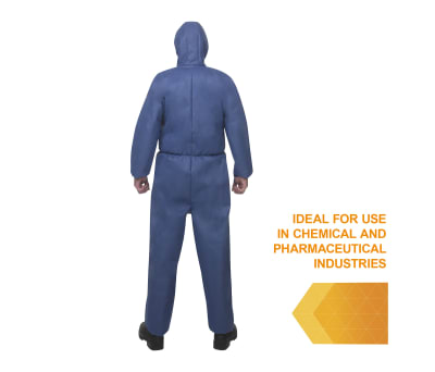 Product image for KLEENGUARD A50 COVERALL, BLUE, M