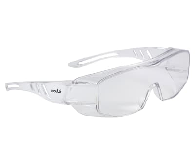 Product image for Bolle Overlight Anti-Mist UV Safety Goggles, Clear Polycarbonate Lens, Scratch Resistant, Vented