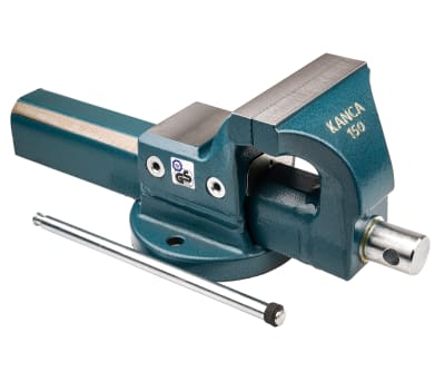 Product image for RS PRO Bench Vice x 100mm 150mm x 190mm, 18.5kg