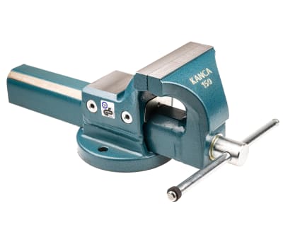 Product image for RS PRO Bench Vice x 100mm 150mm x 190mm, 18.5kg