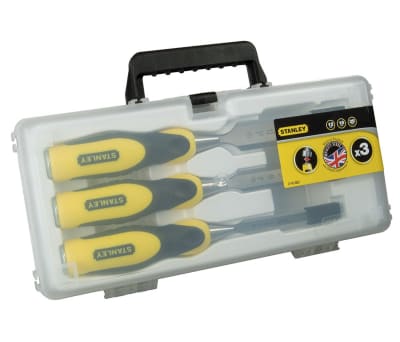 Product image for STANLEY DYNAGRIP STRIKECAP 3 CHISEL SET