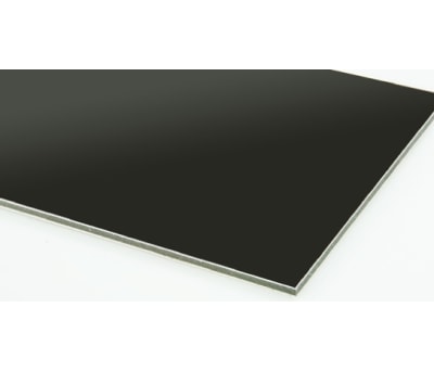 Product image for Black composite sheet 3mm, 0.6m square