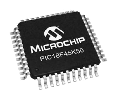 Product image for MCU,PIC18F45K50,48MHz,32KB Flash,TQFP44