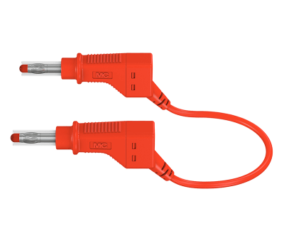 Product image for 4mm test lead, silicone, red,50cm