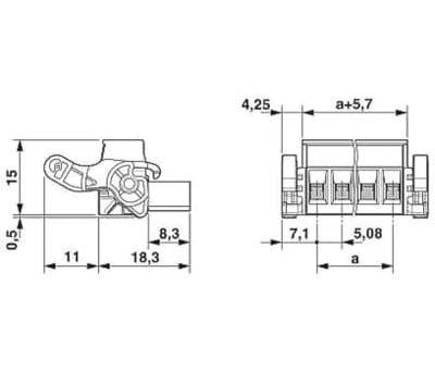 Product image for 4 WAY SCREW PLUG 5.08MM 12A