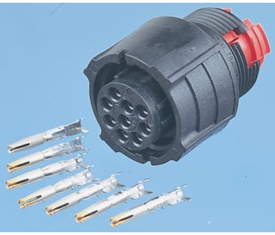 Product image for 9 WAY CABLE SOCKET,10A 1.6MM PIN,SHELL 2