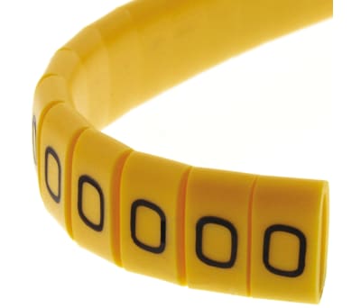 Product image for Slide On PVC Yellow Cable Marker 0