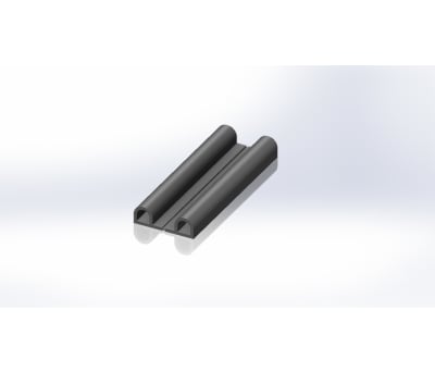 Product image for RS PRO EPDM Black Edging strip, 20m x 6 mm x 9mm