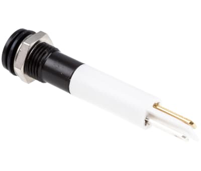 Product image for 8mm flush hyper bright LED, white 110Vac