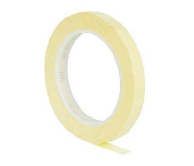 Product image for 1350-1 polyester fim tape yellow 50mmx66