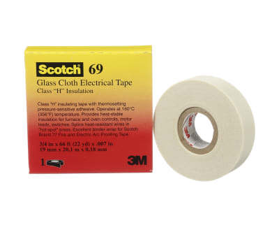 Product image for 69 glass cloth tape 12mmx33m