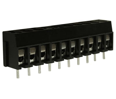 Product image for 5mm PCB terminal block, std profile, 10P