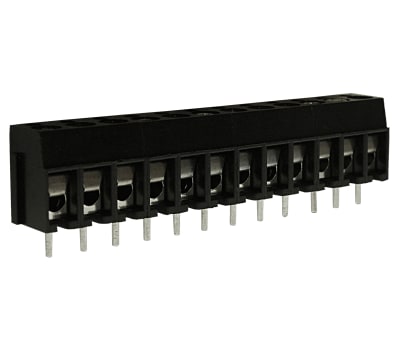 Product image for 5mm PCB terminal block, std profile, 12P