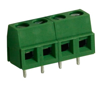 Product image for 5mm PCB terminal block, low profile, 4P