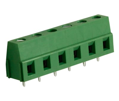 Product image for 7.5mm PCB terminal block, std profile,6P