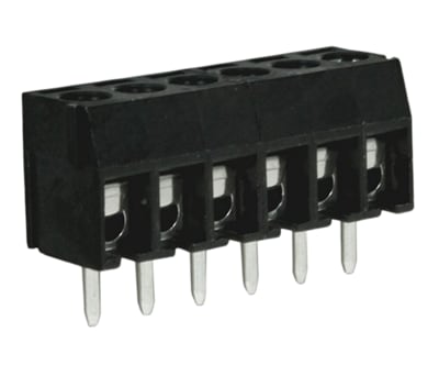 Product image for 3.5mm U/low prof PCB terminal block,6P
