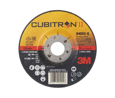 Product image for 3M Cubitron II grinding wheel 125mmx7mm