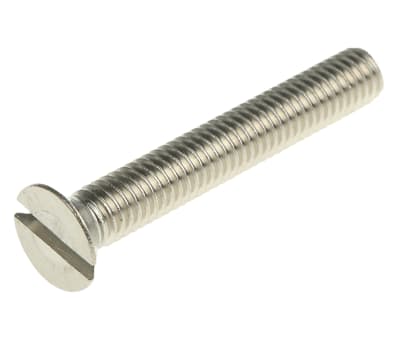 Product image for A4 s/steel slot csk head screw,M5x40mm