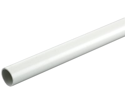 Product image for Heavy duty white PVC conduit,20mm 2m L