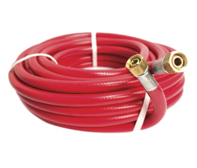Product image for Air Hose, 8mm ID, 1/4" BSPT Unions, 20m