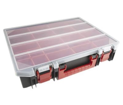 Product image for Rack case w/ 4 sizes of pick boxes x 15