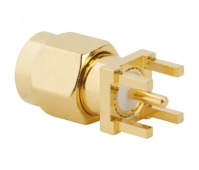 Product image for SMA STRAIGHT PCB PLUG, 50 OHM