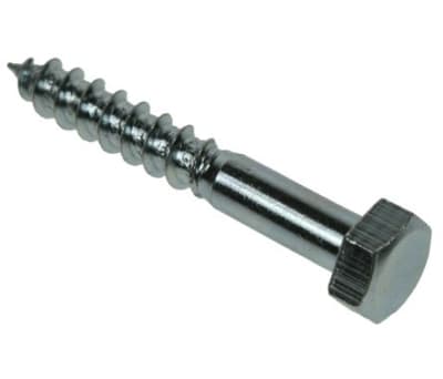 Product image for M10X140 HEX HD SCREWS STEEL ZINC PLATED