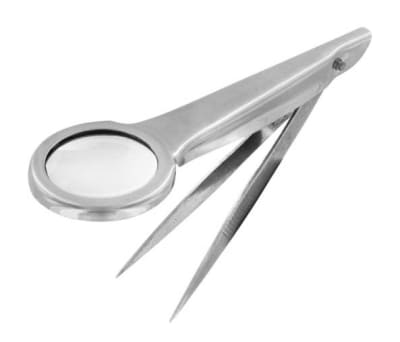 Product image for tweezers with 1.75x Magnifier