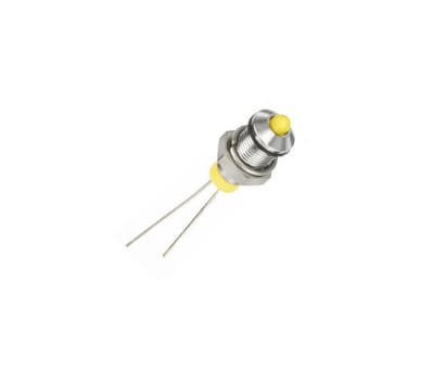 Product image for 6mm prom IP67 sealed black LED, R/G 20mA