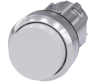Product image for Pushbutton 22mm white raised button