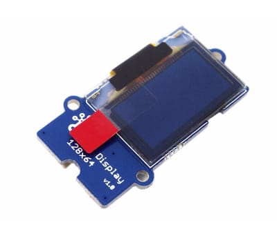 Product image for Seeed Studio 104030008, Grove-OLED Display 0.96 in OLED Display Development Board, Display Module With SSD1308