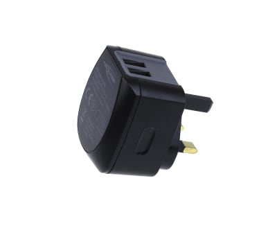 Product image for AC/DC USB CHARGER 2.4A DUO TRAVELLER