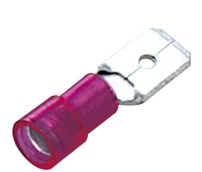 Product image for PC-INSULATED DOUBLE CRIMP MALE DISCONNEC