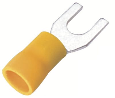 Product image for VINYL-INSULATED SPADE TERMINALS 12-10 A.