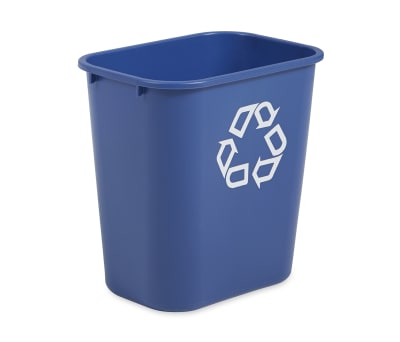 Product image for RECTANGULAR WASTEBASKET 26.6 L BLUE