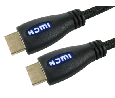 Product image for 1mtr HDMI M-M HS+E Braided Cable - Blue