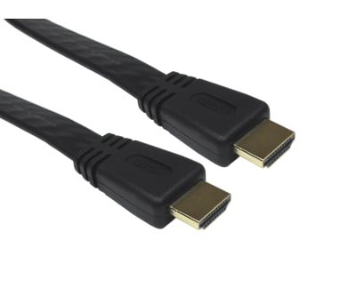 Product image for 10mtr HDMI M-M HS+E Flat Cable - Black