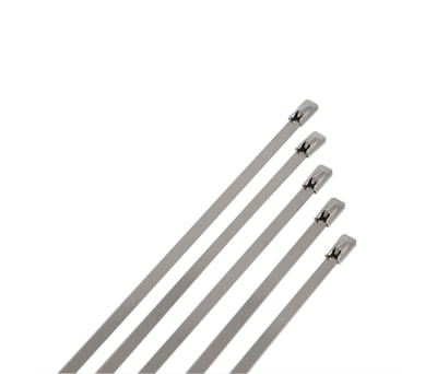 Product image for SS316 Ball Locking tie uncoated,  200*7.