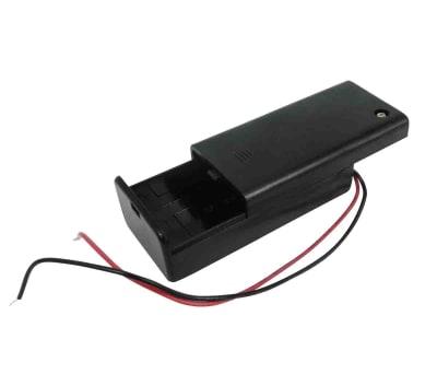 Product image for SAFETY BATTERY HOLDER , 9V WITH LEAD WIR