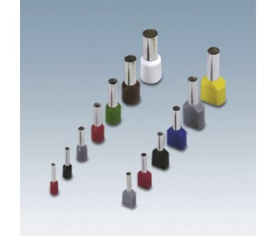 Product image for FERRULE, LENGTH 20 MM, COLOUR YELLOW