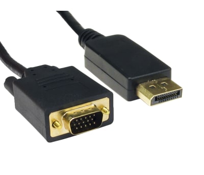 Product image for 5mtr Display Port M - VGA M Cable - Blac