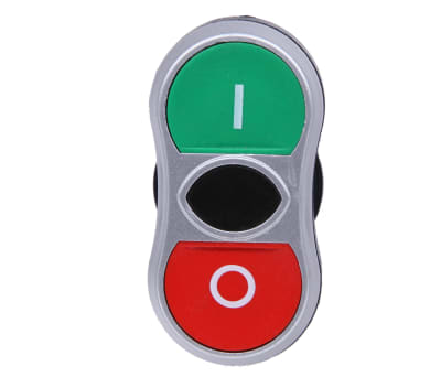 Product image for Double Push Button Green/Red "I" "0"