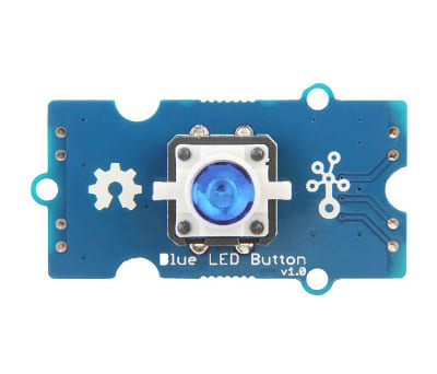 Product image for Seeed Studio, Grove - Blue LED Button - 111020046