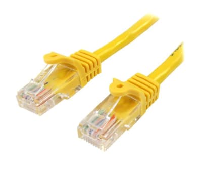 Product image for Startech Yellow PVC Cat5e Cable UTP, 3m Male RJ-45