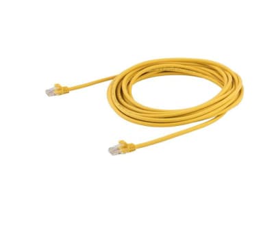 Product image for 7m Yellow Cat 5e Cable (Snagless)