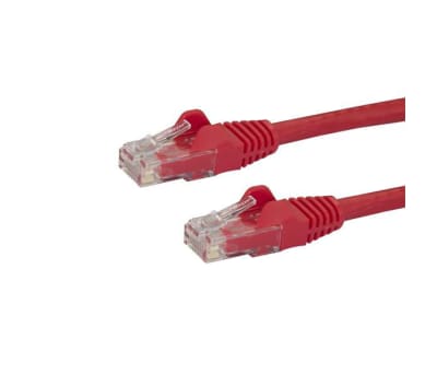 Product image for 0.5M RED CAT6 CABLE - SNAGLESS ETHERNET