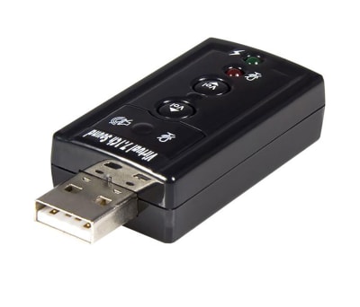 Product image for USB 7.1 CHANNEL SOUND CARD ADAPTER WITH