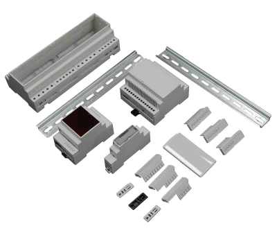 Product image for CNMB DIN RAIL BOX SIZE 6 SOLID TOP BOTH