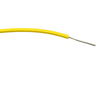 Product image for YELLOW PVC EQUIPMENT WIRE 7/0.2 100M